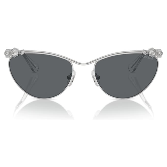 Lentes de sol de forma ovalada, Sk7017, tono plateado Lentes de sol de forma ovalada, Sk7017, tono plateado