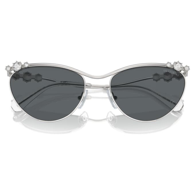 Lentes de sol de forma ovalada, Sk7017, tono plateado Lentes de sol de forma ovalada, Sk7017, tono plateado