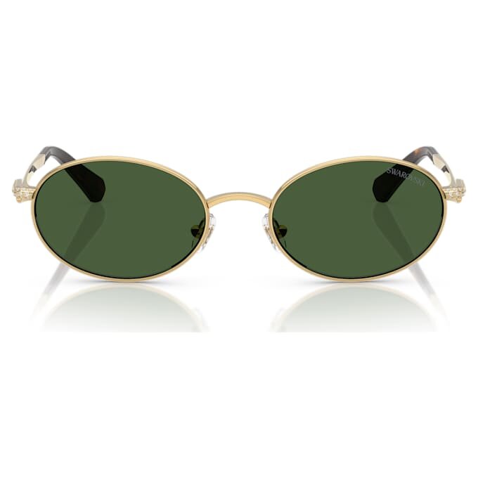 Lentes de sol de forma ovalada, verdes Lentes de sol de forma ovalada, verdes