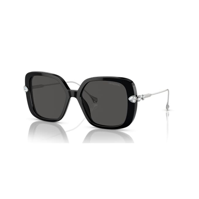 Lentes de sol extragrandes, forma cuadrada, Sk6011, negro Lentes de sol extragrandes, forma cuadrada, Sk6011, negro