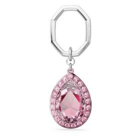 Llavero con corte de pera, rosa