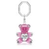 Llavero Teddy Bear, rosa, chapado en rodio