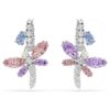 Pendientes colgantes Ariana Grande X Swarovski con cortes mixtos, libélula, multicolor, chapados en rodio