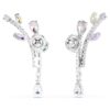 Pendientes colgantes Ariana Grande x Swarovski con cortes mixtos, multicolores y chapados en rodio Pendientes colgantes Ariana Grande x Swarovski con cortes mixtos, multicolores y chapados en rodio