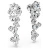 Pendientes colgantes Constella con cortes mixtos, blancos, chapados en rodio Pendientes colgantes Constella con cortes mixtos, blancos, chapados en rodio