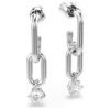 Pendientes colgantes Constella de corte redondo, blancos, chapados en rodio Pendientes colgantes Constella de corte redondo, blancos, chapados en rodio