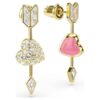 Pendientes colgantes Idyllia con cortes mixtos, corazón con flecha, blancos, chapados en tono dorado Pendientes colgantes Idyllia con cortes mixtos, corazón con flecha, blancos, chapados en tono dorado