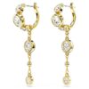 Pendientes colgantes Imber de corte redondo, blancos, con acabado de metales mixtos Pendientes colgantes Imber de corte redondo, blancos, con acabado de metales mixtos