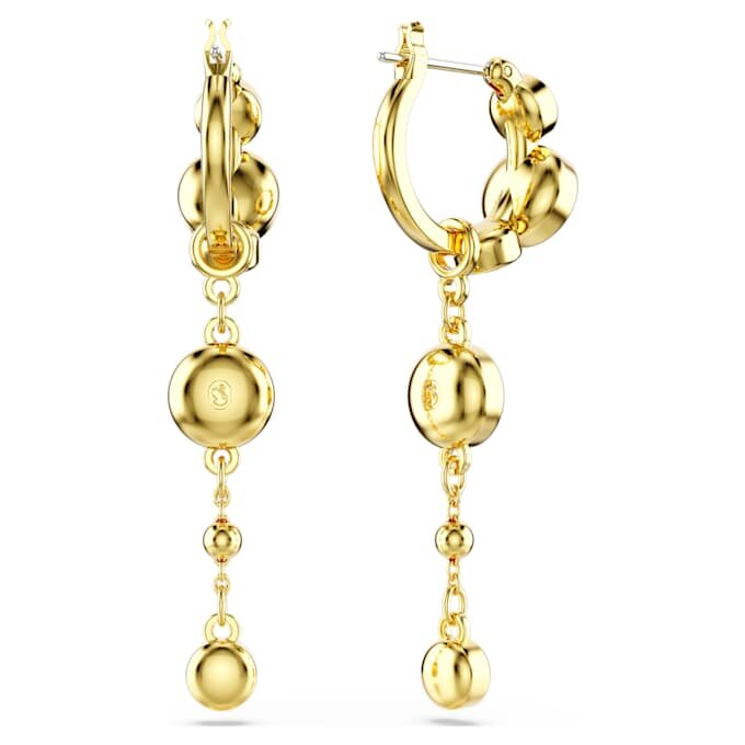 Pendientes colgantes Imber de corte redondo, blancos, con acabado de metales mixtos Pendientes colgantes Imber de corte redondo, blancos, con acabado de metales mixtos
