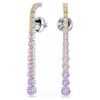 Pendientes colgantes Matrix con degradado de cortes redondos, multicolores, chapados en rodio Pendientes colgantes Matrix con degradado de cortes redondos, multicolores, chapados en rodio