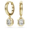 Pendientes colgantes octogonales con diamantes cultivados en laboratorio, 1,0 ct en total, forma octogonal, oro amarillo de 14K