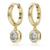 Pendientes colgantes octogonales con diamantes cultivados en laboratorio, 1,0 ct en total, forma octogonal, oro amarillo de 14K