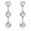 Pendientes colgantes octogonales con diamantes cultivados en laboratorio de 0,6 ct en total, forma redonda, plata esterlina