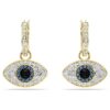Pendientes colgantes Symbolica «Ojo del mal», azul, chapados en tono dorado Pendientes colgantes Symbolica «Ojo del mal», azul, chapados en tono dorado