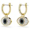 Pendientes colgantes Symbolica «Ojo del mal», azul, chapados en tono dorado Pendientes colgantes Symbolica «Ojo del mal», azul, chapados en tono dorado