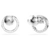 Pendientes Constella de corte redondo, blancos, chapados en rodio Pendientes Constella de corte redondo, blancos, chapados en rodio