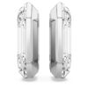 Pendientes de aro Lucent, forma octogonal, pequeños, blancos