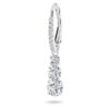 Pendientes de aro Stilla Attract, corte redondo, blancos, chapados en rodio Pendientes de aro Stilla Attract, corte redondo, blancos, chapados en rodio