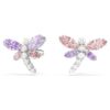 Pendientes de botón Ariana Grande X Swarovski con cortes mixtos, libélula, multicolor, chapados en rodio Pendientes de botón Ariana Grande X Swarovski con cortes mixtos, libélula, multicolor, chapados en rodio
