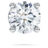 Pendientes de botón Eternity con diamantes cultivados en laboratorio, 0,5 Ct en total, individuales, forma redonda, oro blanco de 14K Pendientes de botón Eternity con diamantes cultivados en laboratorio, 0,5 Ct en total, individuales, forma redonda, oro blanco de 14K