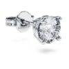 Pendientes de botón Eternity con diamantes cultivados en laboratorio, 0,5 Ct en total, individuales, forma redonda, oro blanco de 14K Pendientes de botón Eternity con diamantes cultivados en laboratorio, 0,5 Ct en total, individuales, forma redonda, oro blanco de 14K