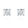 Pendientes de botón Eternity con diamantes cultivados en laboratorio, 0,52 ct en total, forma redonda, plata esterlina Pendientes de botón Eternity con diamantes cultivados en laboratorio, 0,52 ct en total, forma redonda, plata esterlina