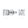 Pendientes de botón Eternity con diamantes cultivados en laboratorio, 0,52 ct en total, forma redonda, plata esterlina Pendientes de botón Eternity con diamantes cultivados en laboratorio, 0,52 ct en total, forma redonda, plata esterlina