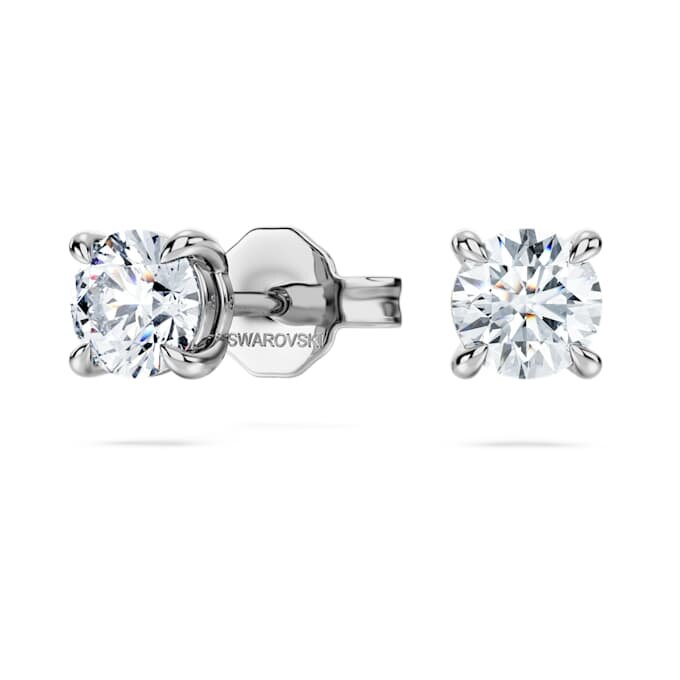 Pendientes de botón Eternity con diamantes cultivados en laboratorio, 0,52 ct en total, forma redonda, plata esterlina Pendientes de botón Eternity con diamantes cultivados en laboratorio, 0,52 ct en total, forma redonda, plata esterlina