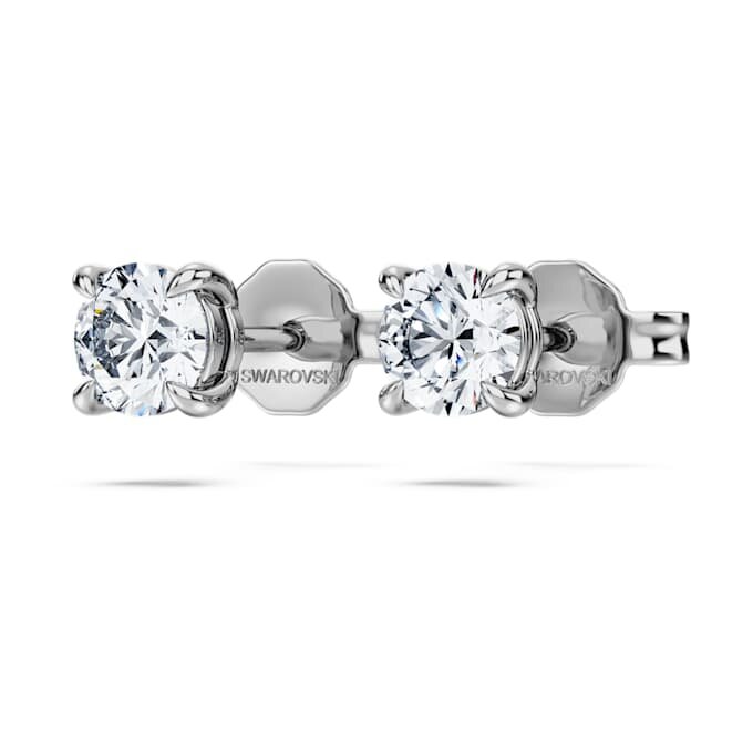 Pendientes de botón Eternity con diamantes cultivados en laboratorio, 0,52 ct en total, forma redonda, plata esterlina Pendientes de botón Eternity con diamantes cultivados en laboratorio, 0,52 ct en total, forma redonda, plata esterlina