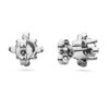 Pendientes de botón Galaxy con diamantes cultivados en laboratorio, 2.1 Ct Tw, forma redonda, oro blanco de 14K Pendientes de botón Galaxy con diamantes cultivados en laboratorio, 2.1 Ct Tw, forma redonda, oro blanco de 14K