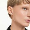 Pendientes de botón octogonales con diamantes cultivados en laboratorio de 1.0 Ct Tw, forma octogonal, oro blanco de 14K Pendientes de botón octogonales con diamantes cultivados en laboratorio de 1.0 Ct Tw, forma octogonal, oro blanco de 14K