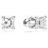 Pendientes de botón Stilla Attract, corte cuadrado, blancos, chapados en rodio Pendientes de botón Stilla Attract, corte cuadrado, blancos, chapados en rodio