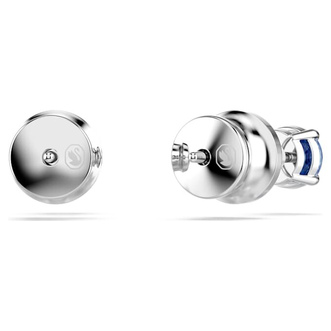 Pendientes de botón Stilla Attract, corte redondo, azules, chapados en rodio Pendientes de botón Stilla Attract, corte redondo, azules, chapados en rodio