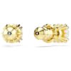 Pendientes de botón Stilla, corte redondo, blancos, chapados en tono dorado Pendientes de botón Stilla, corte redondo, blancos, chapados en tono dorado
