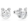 Pendientes de botón Symbolica, corte redondo, pavé, herradura, azul, chapados en rodio Pendientes de botón Symbolica, corte redondo, pavé, herradura, azul, chapados en rodio