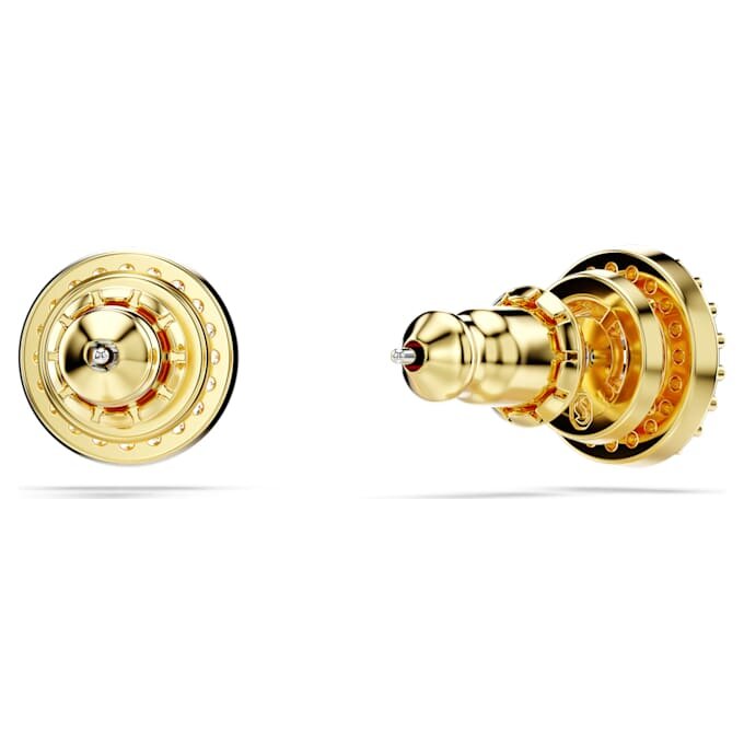 Pendientes de botón Una Angelic, corte redondo, tono dorado, chapados en tono dorado Pendientes de botón Una Angelic, corte redondo, tono dorado, chapados en tono dorado
