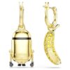 Pendientes de los Minions Stuart y Banana con pavé, mini, multicolores, chapados en tono dorado