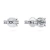 Pendientes de solitario Eternity con diamantes cultivados en laboratorio, 1 Ct Tw, forma redonda, oro blanco de 14K