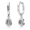 Pendientes Eternity con diamantes cultivados en laboratorio de 1,25 quilates en total, forma de pera, oro blanco de 14K