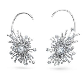 Pendientes Galaxy con diamantes cultivados en laboratorio, 14.67 Ct Tw, formas mixtas, oro blanco de 18K