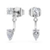 Pendientes «Galaxy» con diamantes cultivados en laboratorio de 0,82 ct en total, formas variadas, plata esterlina Pendientes «Galaxy» con diamantes cultivados en laboratorio de 0,82 ct en total, formas variadas, plata esterlina