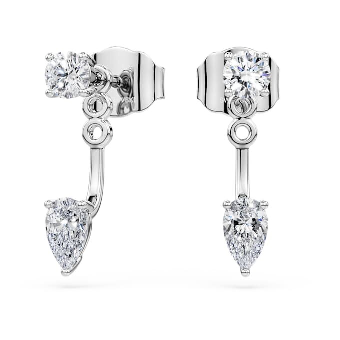 Pendientes «Galaxy» con diamantes cultivados en laboratorio de 0,82 ct en total, formas variadas, plata esterlina Pendientes «Galaxy» con diamantes cultivados en laboratorio de 0,82 ct en total, formas variadas, plata esterlina
