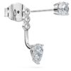 Pendientes «Galaxy» con diamantes cultivados en laboratorio de 0,82 ct en total, formas variadas, plata esterlina Pendientes «Galaxy» con diamantes cultivados en laboratorio de 0,82 ct en total, formas variadas, plata esterlina
