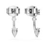Pendientes «Galaxy» con diamantes cultivados en laboratorio de 0,82 ct en total, formas variadas, plata esterlina Pendientes «Galaxy» con diamantes cultivados en laboratorio de 0,82 ct en total, formas variadas, plata esterlina