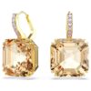 Pendientes Millenia Drop con cortes mixtos, color caramelo, chapados en tono dorado