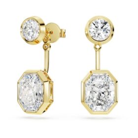 Pendientes «Octagon Jackets» con diamantes cultivados en laboratorio, 7,70 ct en total, formas mixtas, oro amarillo de 18K