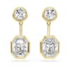 Pendientes «Octagon Jackets» con diamantes cultivados en laboratorio, 7,70 ct en total, formas mixtas, oro amarillo de 18K