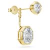 Pendientes «Octagon Jackets» con diamantes cultivados en laboratorio, 7,70 ct en total, formas mixtas, oro amarillo de 18K