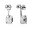 Pendientes octogonales con diamantes cultivados en laboratorio, 9,65 ct en total, formas mixtas, oro blanco de 18K