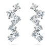 Pendientes tipo «ear cuff» Galaxy con diamantes cultivados en laboratorio de 1,25 quilates en total, formas variadas, oro blanco de 14K